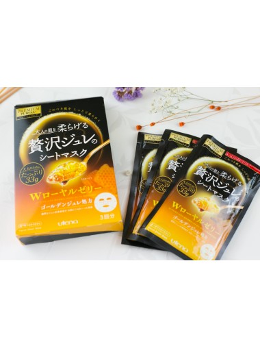 Utena Premium Puresa 黃金果凍面膜( 蜂王漿) 33g (1盒3片) 金黃色